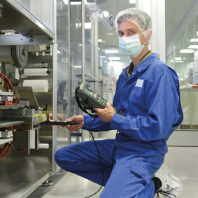 GMP-compliant calibration of stationary production facilities Pharma