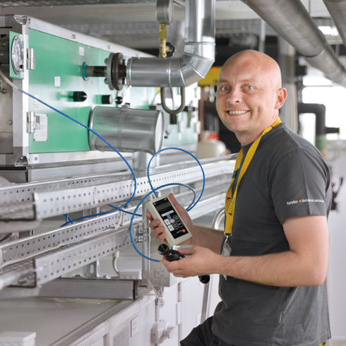 Qualification measurement RLT plant Carrying out a qualification measurement on an air handling unit